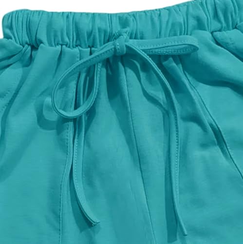 Girls Summer 2 Piece Outfits Kids Oversized T-Shirt & Shorts Matching Workout Set Athletic Outfits Trendy Clothes 𝐋ounge Set3