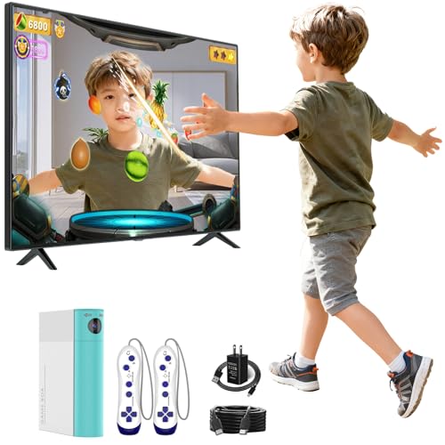 Motion Sensing Gaming Console with 28 Games, 2 Wireless Controllers, TV Hookup – Family Fun