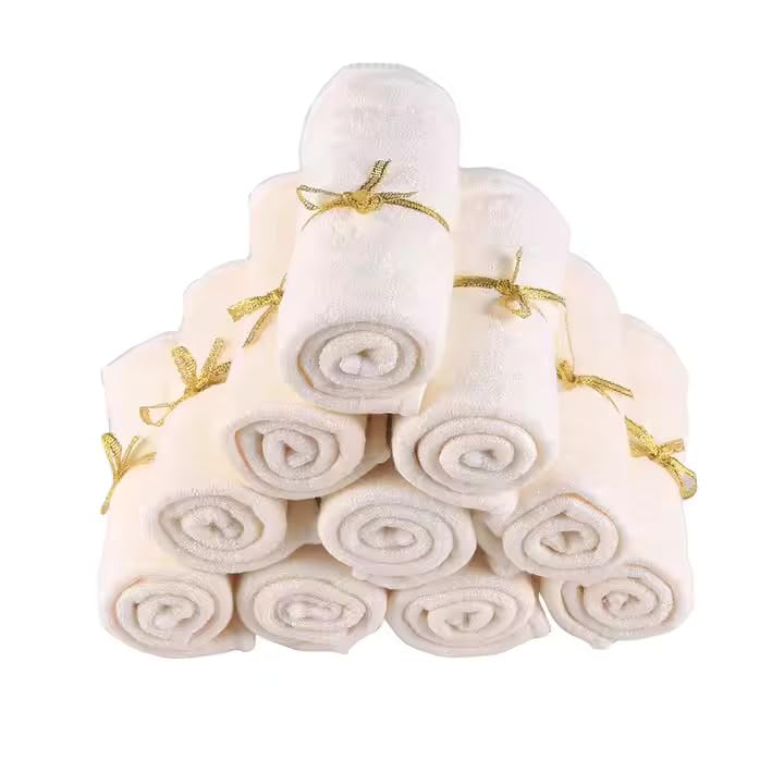 Baby Organic, Unscented, Ecofriendly Bamboo White Multipurpose Burp Cloths