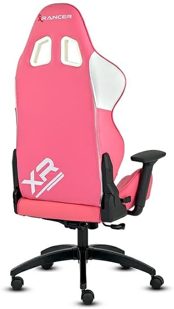 XRANCER, CROSS Series Professional Gaming Chair, Ergonomic Design, 180 Degree Adjustable Back Angle, Quality Sponge, Gaming Chair with 130kg Carrying Capacity (Pink)