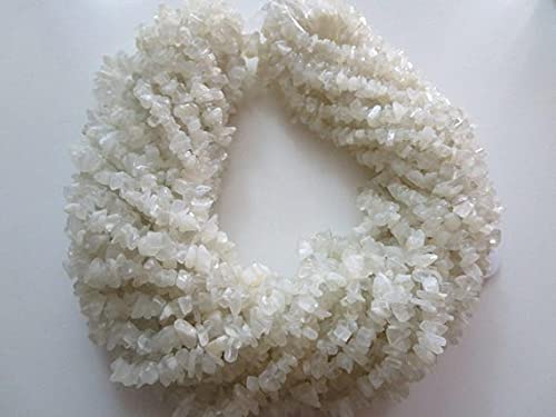 Pierre de lune blanche perles brutes 3-4mm pour créations sans défaut ni casse