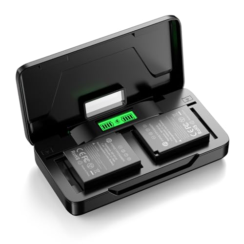 FirstPower NP-W126S Batteries with 20W Fast Charger for Fujifilm X100VI, X100V, X100F, X-T30II, X-T30, X-S10, X-T100, X-T200, X-T1, X-T2, X-T3, X-T10, X-T20, X-Pro2,X-Pro3, X-E4, X-A5, X-A7