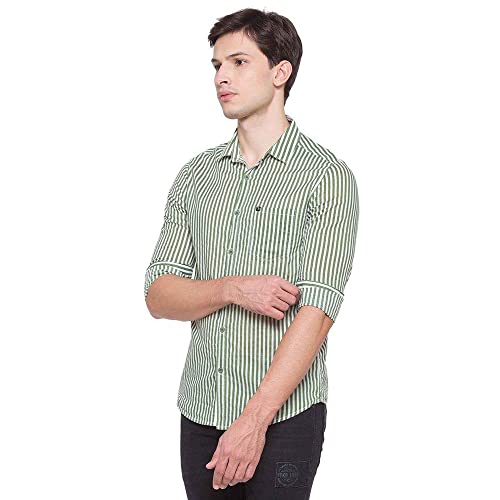 Image of Spykar Men's Checked Slim Fit Shirt