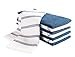 KAF Home Pantry Piedmont Kitchen Towels (Set of 8, 16x26 inches), 100% Cotton, Ultra Absorbent Terry Towels - Paris Blue