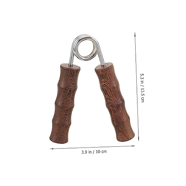 1pair Wooden Hand Gripper Kit Fitness Arm Strength Trainer Non-skid Grip for Home Gym Hand Exerciser for Strengthening Fingers Forearms for Workout Enthusiasts