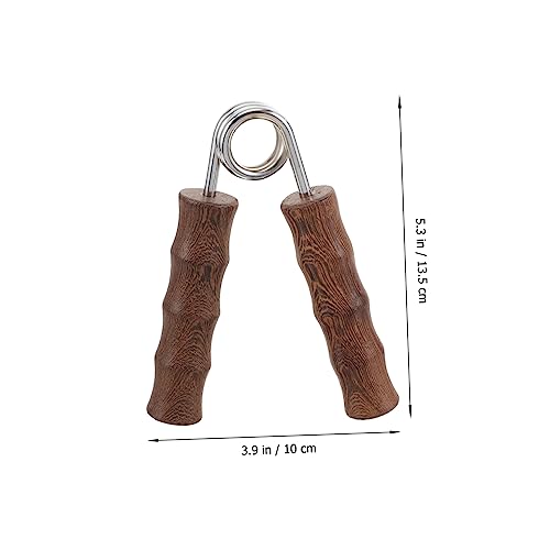 Image of 1pair Wooden Hand Gripper Kit Fitness Arm Strength Trainer Non-skid Grip for Home Gym Hand Exerciser for Strengthening Fingers Forearms for Workout Enthusiasts