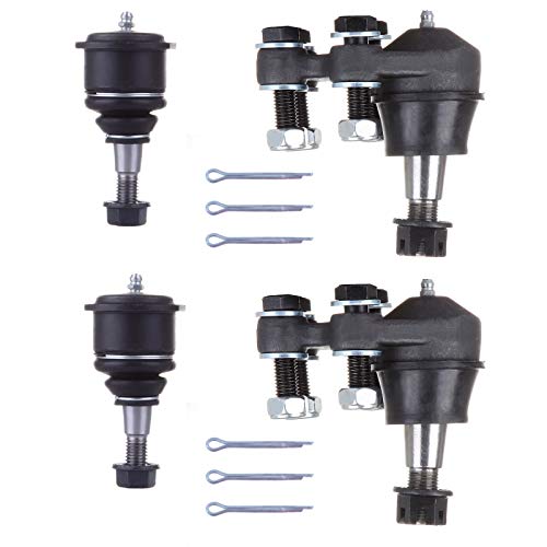 LSAILON 4pcs K6539 K6540 Front Lower Ball Joint & Upper Ball Joint 99 00 01 02 03 04 05 06 For Chevrolet Silverado 1500 For GMC Sierra 1500