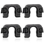 WUYJI Car Boot Flaps, 4 pezzi Clip per ripiano Clip per portapacchi Clip per ripiano per pacchi Dispositivo di fissaggio per bagagli posteriori Staffa di fissaggio per bagagliaio posteriore (nero)