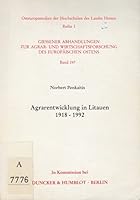 Agrarentwicklung in Litauen 1918 - 1992 342807887X Book Cover