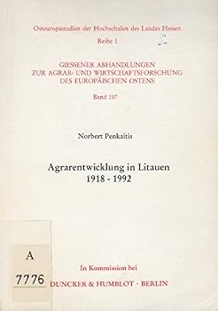 Paperback Agrarentwicklung in Litauen 1918 - 1992 [German] Book