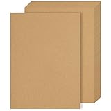 50 Hojas De Papel Kraft A4, Papel Marrón Grueso de 260 g/m², Cartulina Kraft Marrón Imprimible para Envolver Regalos, Hacer Minibolsas, Bocetos, Manualidades