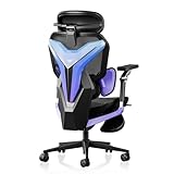 AutoFull G7 Sedia Gaming Ergonomica, Sedia da Gaming con Supporto Lombare Dinamico, Braccioli Girevoli a Doppio Asse 720°, Schienale Reclinabile a 140° e Cuscino Cervicale 4D (Laser)
