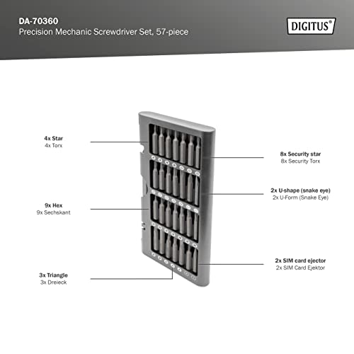 Digitus Set Cacciaviti Per Meccanica Di Precisione, 57 Pezzi - 6