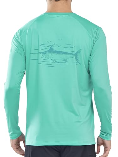 NORTHYARD Men's Sun Protection Shirts Long Sleeve Swim Beach Rash Guard SPF UV UPF 50+ Fishing...