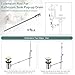 Extension Rod Converter for Bathroom Pop Up Drain Rod, 6.64 Inch Extenders Bathroom Pop-Up Vertical/Horizontal Rods, Extender Rod with an Allen Wrench Screws, Extender Rod for Sink Pop Up Rod Assembly