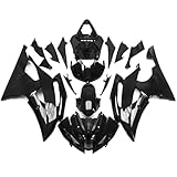 ala Potencia Motocicleta Kit De Carenado ABS For Motocicleta Compatible con Yamaha YZF R6 2008-2016 2009 2010 2011 2012 2013 2014 2015 2016 Cubierta Panel Lateral