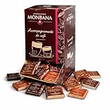 Monbana Coffret Chocolats Assortis 800 g – Assortiment de 200 Carrés Individuels – 10 Save...