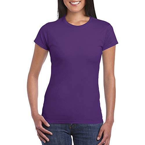 Junior Girls Softstyle t-Shirt. (Purple) (Small)4