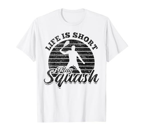 Squash Player Squashspiel - Das Leben ist kurz, spiele Squash T-Shirt Squash Player Squashspiel - Das Leben ist kurz, spiele Squash T-Shirt