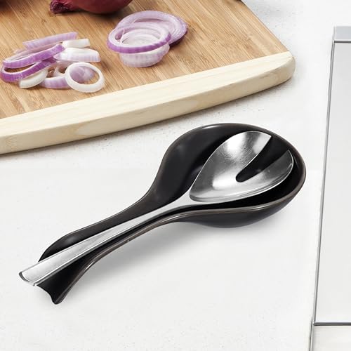 image for OGGI Ceramic Spoon Rest- Spoon Rest for Stove Top, Spoon Holder for Co