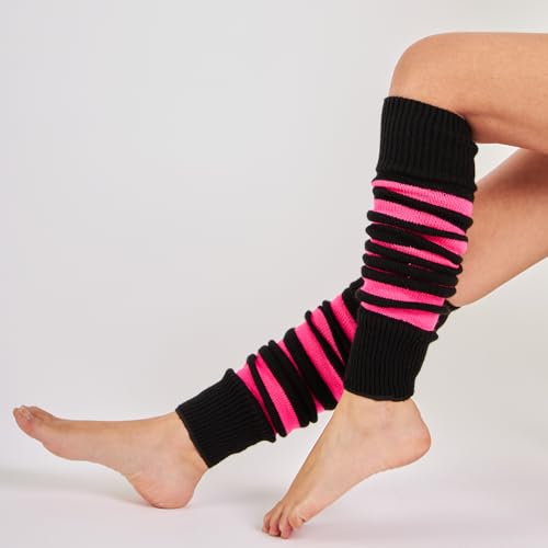 Image of Mysocks Leg Warmers Extra Soft Stylish Fancy Winter 80s Party Dance Neon Long Legwarmers for Women Girls Ladies