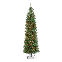 National Tree Company 7ft Pre-Lit Kingswood Fir Slim Christmas Tree