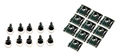 Vis et agrafe de carénage bloquée ? Optez pour ce kit 1/4 de tour noir Ø5mm moto