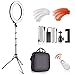 FOSITAN LED Ring Light with 2M Stand for Phone and Camera, 18 inches/48.5cm Outer 55W 5500K/3200K Dimmable w/Filters Carrying Bag for YouTube Vlog Makeup Studio Video Shooting