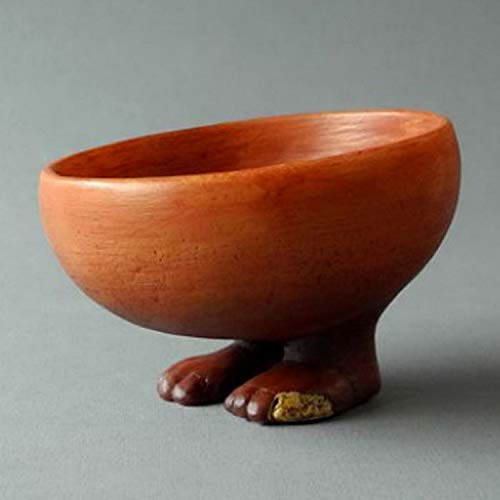 Parastone Egyptian Offering Bowl with Human Feet Small Figurine Sculpture Resin Museum Replica 3.25W