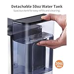 Hot & Iced Coffee Maker with Bold Setting, Single Serve Coffee Maker for K Cup and Grounds, 6-14 Oz Brew Sizes, 50 Oz Removable Water Tank, One Cup Coffee Machine with Reusable Filter, Black - Image 5