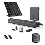 Avidsen Teha 410 Solaire, Motorisation Portail Battant Solaire, Kit Automatisme Complet, Pistons Électriques, 3.5m et 300kg, Panneau Solaire 20W, Clavier à Code, 4 Télécommandes, Sécurité, sans Fil
