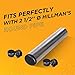 Prescott Plastics 2.5 Inch Round Plastic Plug Insert End Cap for Metal Tubing, Fence, Glide Insert for Pipe Post, Chairs and Furniture (2 Pack)