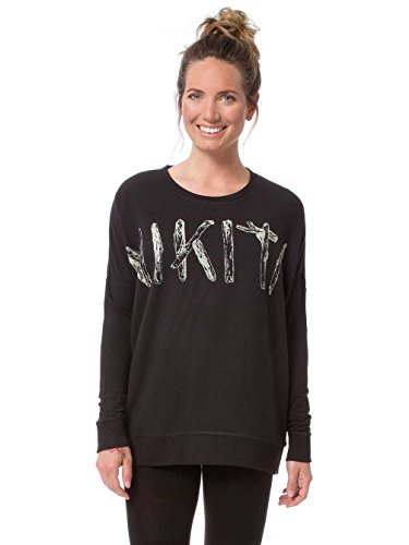 Nikita Women's Evolution Crew Logo Hoody, Medium, Jet Black
