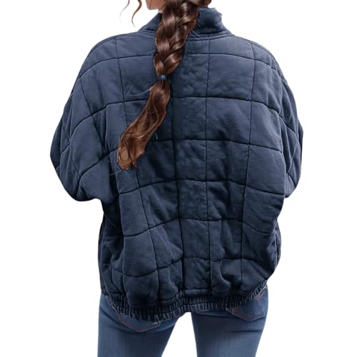 Women's Lightweight Down Coat Causal Long Sleeve Zip Packable Short Quilted Puffer Jackets Winter Warm Padded Coat3
