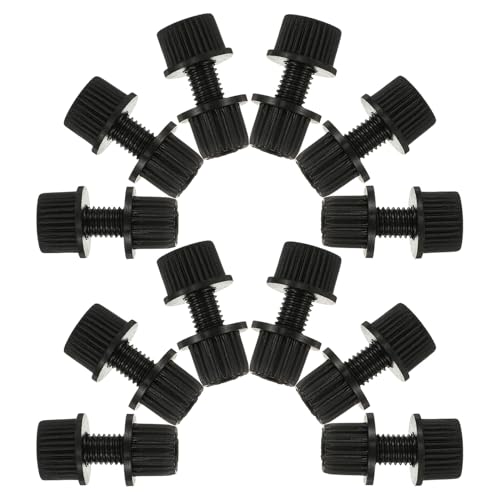 Tornillos para matrícula de motocicleta MAGICLULU 16 piezas tuercas de nailon negras