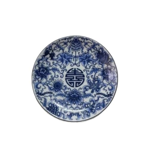 Funziona come stoviglie decorative vintage for la casa, integrando vecchi elementi di porcellana blu e bianca