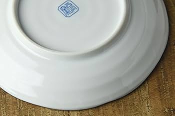 Amazon | 美濃焼 和ごころ 16cm取り皿 青海波 日本の伝統模様
