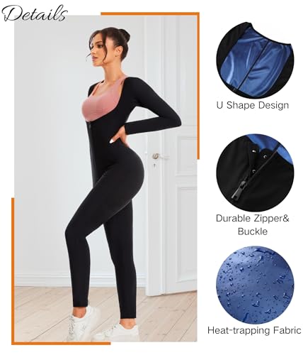 Combinaison de Sudation Femme 3 in 1 - Votre Costume D'entraînement pour le Fitness à la Maison
