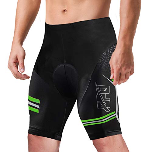 sponeed Men's Cycling Shorts Padded Bicycle Riding Pants Bike Biking Clothes Cycle Wear Tights