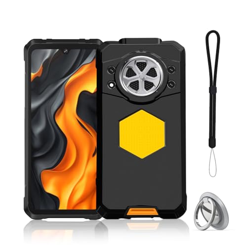 Image of NOUKAJU Case for Cubot Kingkong Power 5, TPU Protective Case,Stand Function,Adjustable Bracket,Anti-Drop,Shockproof,Protective Cover for Cubot Kingkong Power 5(Black)