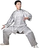 Tai Chi Kleidung Kampfsport Uniformen Unisex Kampfsport Uniform, Chinesischer Traditioneller Tang Anzug Baumwolle Kung Fu Tai Chi Qi Gong Wing Chun Shaolin Outfit Langarm Taekwondo Trainingstuch