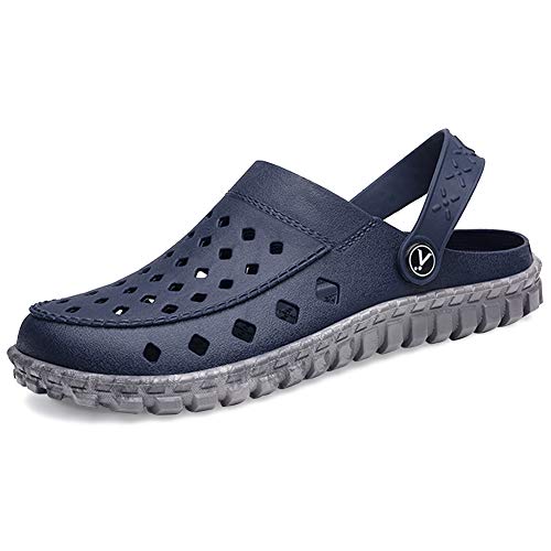 beister Mens Garden Clogs Mules, Anti-Slip Water Shoes Breathable Sandals Slippers Outdoor, Beach, Shower