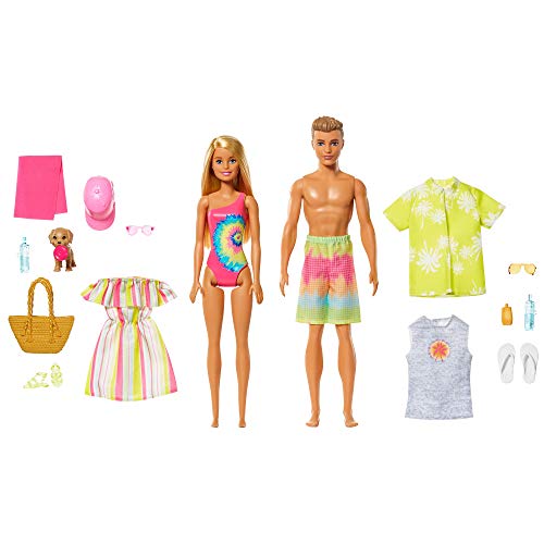Set de regalo Barbie con villa, muñecas Barbie y Ken miniatura 2