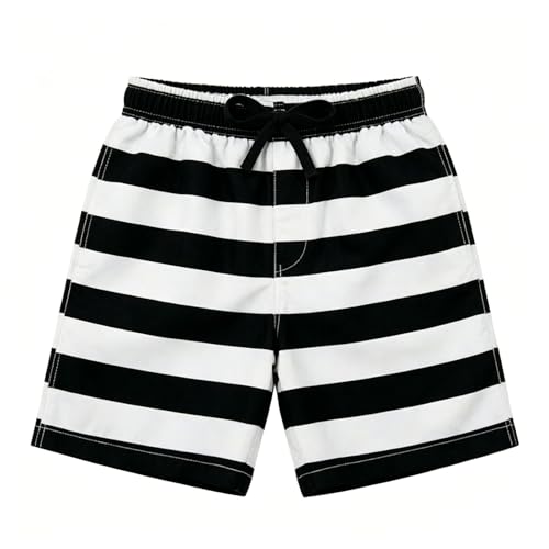 Short de bain court homme beige imprimé mignon avec slip intégré pour la piscine