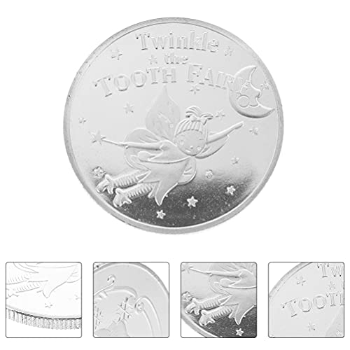 TOYANDONA 3Pcs Coin Coleção de Moeda Comemorativa Moeda de Recompensa a Experiência da Fada Dos Dent