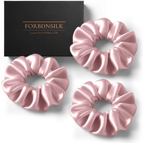 22 Momme Mulberry Silk Scrunchies (3-Pack)