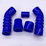 Grosor: 4,5 mm, 3 capas. HUYANJUN, Kit de Manguera de tubería de intercooler de Boost de Silicona para AU-DI TT (8J) 2.0 TFSI (5pcs) Azul/Negro (Color : Blue)