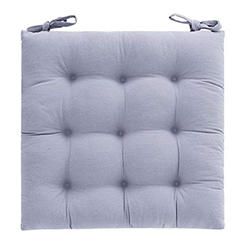 Coussin de tapis de sol épais en coton gris style tatami pour chaise de salle à manger et bureau