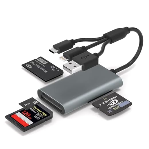 Adaptador Memory Stick Pro Duo – Leitor de cartão SD/TF/MS/XD 4 em 1 para iPhone 16/15/14/iPad/PC/Android/MAC, Lightning/USB-C/USB-A adaptador de câmera digital para cartão Sony Cybershot SD
