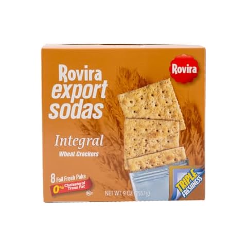 Rovira Whole Wheat Crackers - Crunchy and Tasty Snack for Tea or Coffee - 9 oz (Pack of 1) Cover